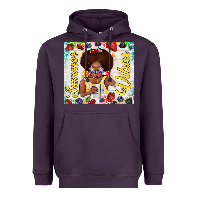 Summer Vibes Afro Kid Heavyweight Hoodie by TumblerDesignByShophia | Teevron