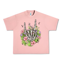 Salmon skeleton flowers Urban Heavy Tee - MaliasSmallBusiness