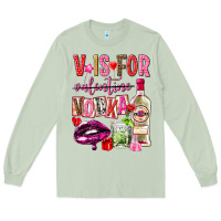 Matcha v is for vodka Long Sleeve Tee - NancyCooperArtShop