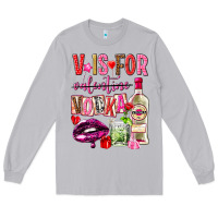 Moon Dust v is for vodka Long Sleeve Tee - NancyCooperArtShop
