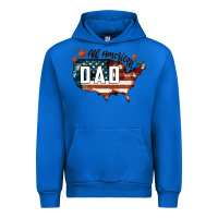 Cobalt All american dad Urban Hoodie - FaDigitalArtStudio