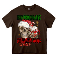 Chocolate Brown hot chocolate to warm your soul Heavy Core Tee - FaDigitalArtStudio