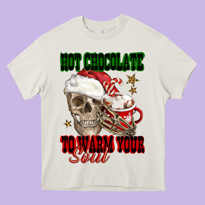 Hot Chocolate To Warm Your Soul Heavy Core Tee Designed By Fadigitalartstudio