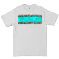 Dove Grey turquoise leopard Premium Tee - JahusDesignShop