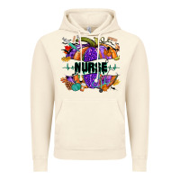 Vintage Artic halloween nurse pumpkin Vintage Hoodie - NancyCooperArtShop