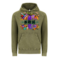 Vintage Olive halloween nurse pumpkin Vintage Hoodie - NancyCooperArtShop