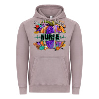 Vintage Zinc halloween nurse pumpkin Vintage Hoodie - NancyCooperArtShop