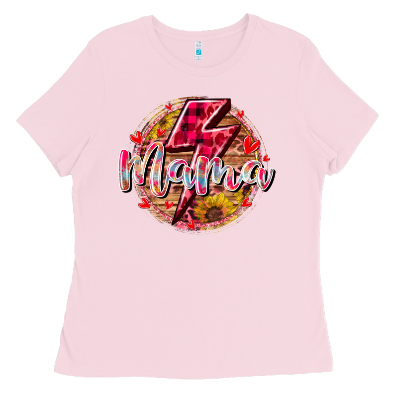 Mama Lighting Bolt Ladies Tee by RacoonDesign | Teevron