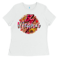 White mama lighting bolt Ladies Tee - RacoonDesign