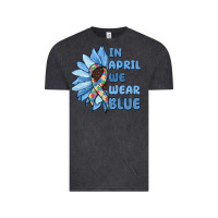 In April We Wear Blue Vintage Tee | Teevron