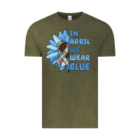 Vintage Olive in april we wear blue Vintage Tee - MaliasSmallBusiness