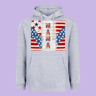 Mama Usa Heavyweight Hoodie Designed By Tumblerdesignbyshophia