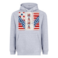 Heather Grey mama usa Heavyweight Hoodie - TumblerDesignByShophia
