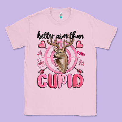 Better Aim Than Cupid Classic Tee Designed By Maliassmallbusiness