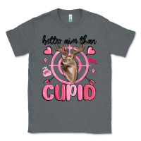 Charcoal Heather better aim than cupid Classic Tee - MaliasSmallBusiness