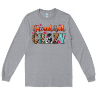 Heather Grey beautiful crazy Long Sleeve Tee - NancyCooperArtShop