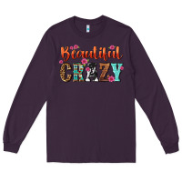 Plum beautiful crazy Long Sleeve Tee - NancyCooperArtShop