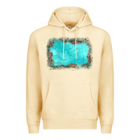 Pina Colada gemstone turquoise leopard background Premium Hoodie - JahusDesignShop