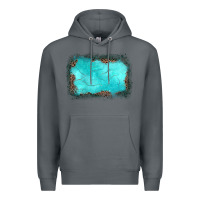 Rock gemstone turquoise leopard background Premium Hoodie - JahusDesignShop