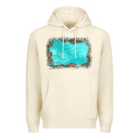 Sandshell gemstone turquoise leopard background Premium Hoodie - JahusDesignShop