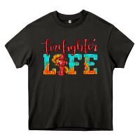 Asphalt firefighter life Heavy Core Tee - HRA Design Shop
