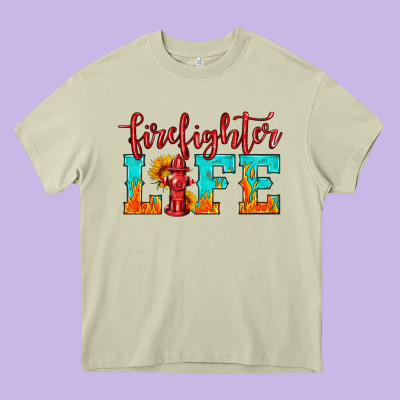 Firefighter Life Heavy Core Tee Designed By Hra Design Shop
