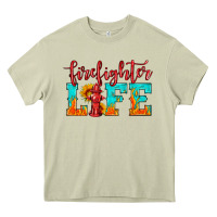 Mossy firefighter life Heavy Core Tee - HRA Design Shop