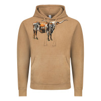 Vintage Camel Texas Longhorn Cow Vintage Hoodie - LillyAllenDesigns