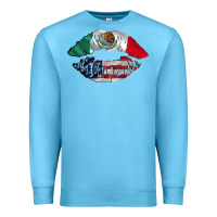 Ocean Blue mexico usa lips Premium Sweatshirt - TumblerDesignByShophia