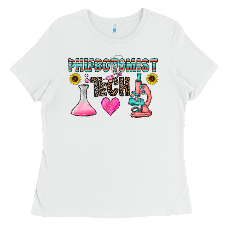 Phlebotomist Tech Ladies Tee by CowhideDigitalArt | Teevron