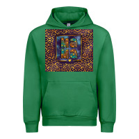 Emerald Leopard mama Urban Hoodie - FaDigitalArtStudio