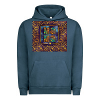Pigment Midnight Navy Leopard mama Urban Hoodie - FaDigitalArtStudio