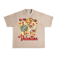 French Oak be my valentine with playing cards and key Urban Heavy Tee - AdoDesignShop