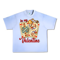 Grape Ice be my valentine with playing cards and key Urban Heavy Tee - AdoDesignShop