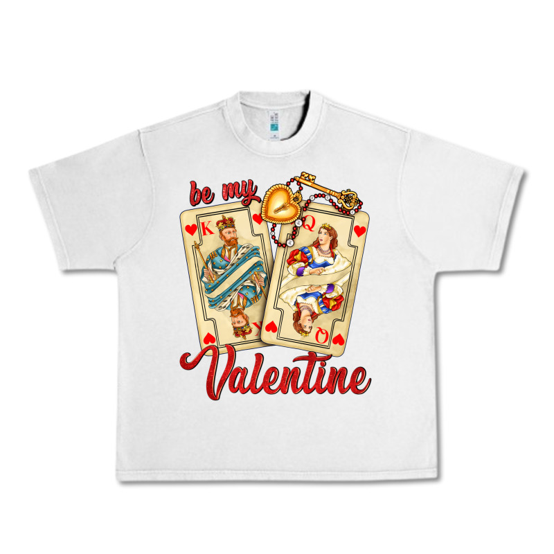 Be My Valentine With Playing Cards And Key Urban Heavy Tee by AdoDesignShop | Teevron