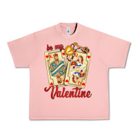 Salmon be my valentine with playing cards and key Urban Heavy Tee - AdoDesignShop