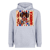 Heather Grey little miss america Heavyweight Hoodie - TumblerDesignByShophia