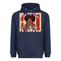 Navy little miss america Heavyweight Hoodie - TumblerDesignByShophia