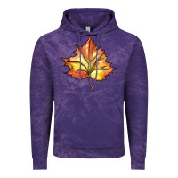 Cloud Purple withered leaf Vintage Hoodie - BarkalooDesign