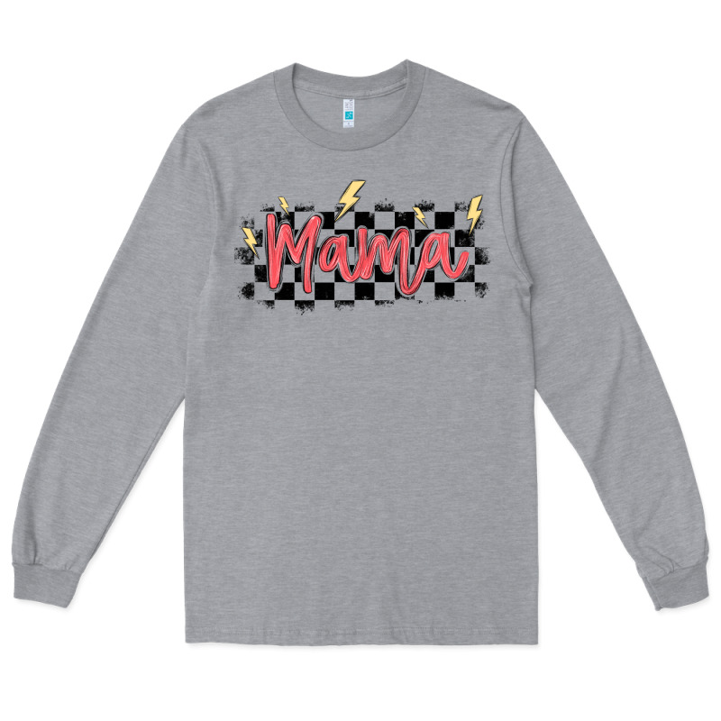 Checkered Mama Long Sleeve Tee by MaliasSmallBusiness | Teevron