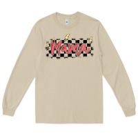 Mushroom checkered mama Long Sleeve Tee - MaliasSmallBusiness