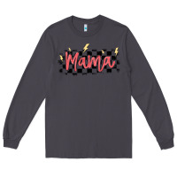 Smoke checkered mama Long Sleeve Tee - MaliasSmallBusiness