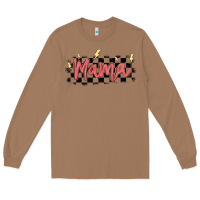 Toasted Coconut checkered mama Long Sleeve Tee - MaliasSmallBusiness