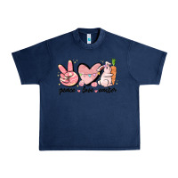 Navy peace love easter Urban Heavy Tee - MaliasSmallBusiness