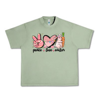 Oil Green peace love easter Urban Heavy Tee - MaliasSmallBusiness
