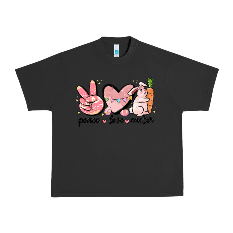 Peace Love Easter Urban Heavy Tee by MaliasSmallBusiness | Teevron