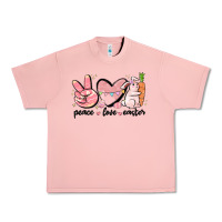 Salmon peace love easter Urban Heavy Tee - MaliasSmallBusiness