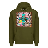 Army Green western he is risen with rabbit Premium Hoodie - TumblerDesignByShophia