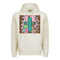 Oatmeal Heather western he is risen with rabbit Premium Hoodie - TumblerDesignByShophia