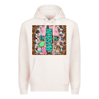 Pale Pink western he is risen with rabbit Premium Hoodie - TumblerDesignByShophia